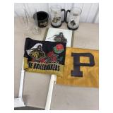 Purdue Mugs, Car Flags, Drinking Glasses, C