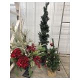 4ft Christmas Tree, 2ft Christmas Tree & Planter