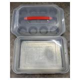 Covered Baking Pan & Pyrex Muffin Pan