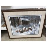 David Maass "Winter Shelter" Framed Print