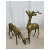Brass Three Hands Corp. Buck & Doe Figurines