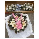 Artificial Flower Decorations- wreath & over d