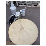 Pampered Chef Pizza Stone, chopper, shredder