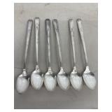 (6) Tudor Plate Oneida Community Ice Tea Spoons
