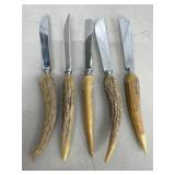 Brown & Bigelow Antler Handled Knives