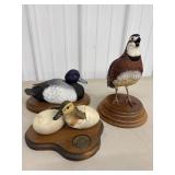 Ducks Unlimited Sponsor Figurines & Quail Figurine