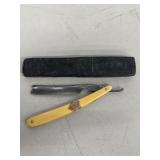 Vtg. John Primble Straight Razor w/ case