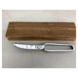 Chrome Finish Italy Shears w/ wooden case