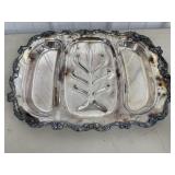 Wallace Silver Plated Divided Serving Tray