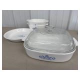 Corningware Casserole Dishes & Pie Pan