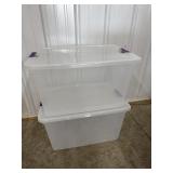 (2) Sterilite 66qt. Storage Containers
