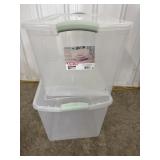 (2) Sterilite 66qt. Storage Containers