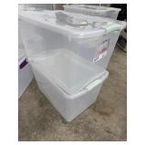 (2) Sterilite 66qt. Storage Containers
