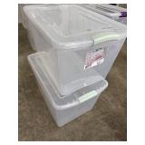 (2) Sterilite 66qt. Storage Containers