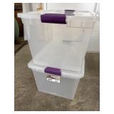 (2) Sterilite 66qt. Storage Containers