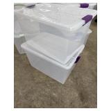 (2) Sterilite 66qt. Storage Containers