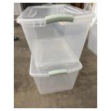 (2) Sterilite 66qt. Storage Containers