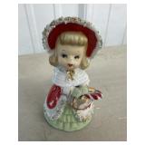 Lefton Christmas Shopper Girl Bell