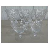 (11) Ballet Swirl Wine Glasses & (2) Goblets