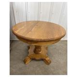 Oak Round end table