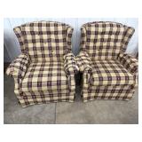 (2) Plaid Chairs