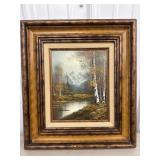 Signed Wallace Oil on Canvas Painting