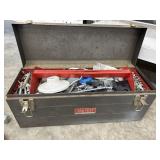 Tru-test tool box w/ misc hardware