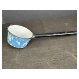 Blue & White Swirl Enamelware 5" Ladle