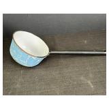 Blue & White Swirl Enamelware 6" Ladle