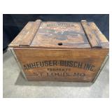 Vtg. Anheuser-Busch Inc. Wood Beer Crate