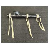 Black Pipe w/ white Leather Trim