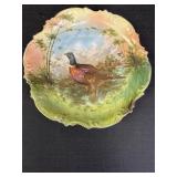 decorative Turkey plate w/scalloped edges