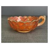 6.5" Carnival Glass Nappy Bowl