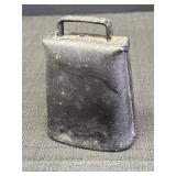 Vtg Hand Wrought Folded & Riveted Cow Bell,