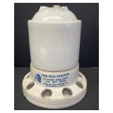 Vtg UCO Feeder, stoneware chicken feeder or