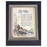 Framed Print Poem To You