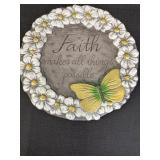 Faith stepping stone-9in diameter