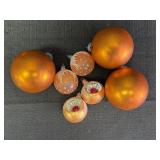 (3) Shiny Brite & (4) misc Blown Glass ornaments