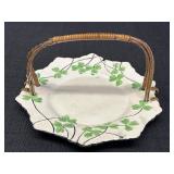 Maruhon Japan Shamrock Bamboo Handled Ceramic