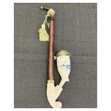 Holland motif smoking pipe, 11in
