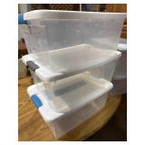 (3) storage containers w/ lids