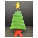 Wooden Christmas Tree Marked North Judson, IN