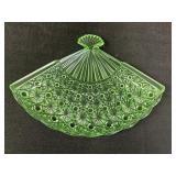 10" Uranium Daisy & Button Fan Vanity Tray
