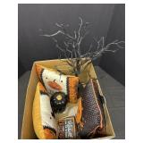 Pumpkin Pillows, Black Pumpkin, Black tree
