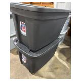 (2) 20 gallon Storage Containers w/ lids