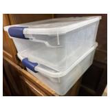 (2) Storage Containers w/ lids