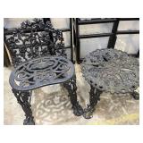 Cast Iron Chair & Cast Iron Table