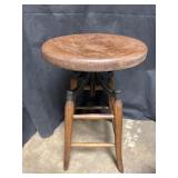 Oak Industrial Stool