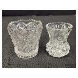 Imperial Glass Daisy & button toothpick holder &