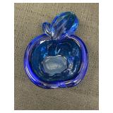 Cobalt Blue Apple Ashtray